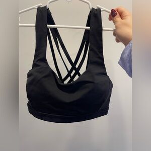 Lululemon Black Athletic Sports Bra size 4
